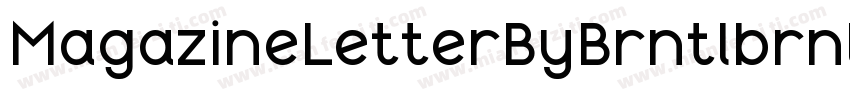 MagazineLetterByBrntlbrnl Rg字体转换